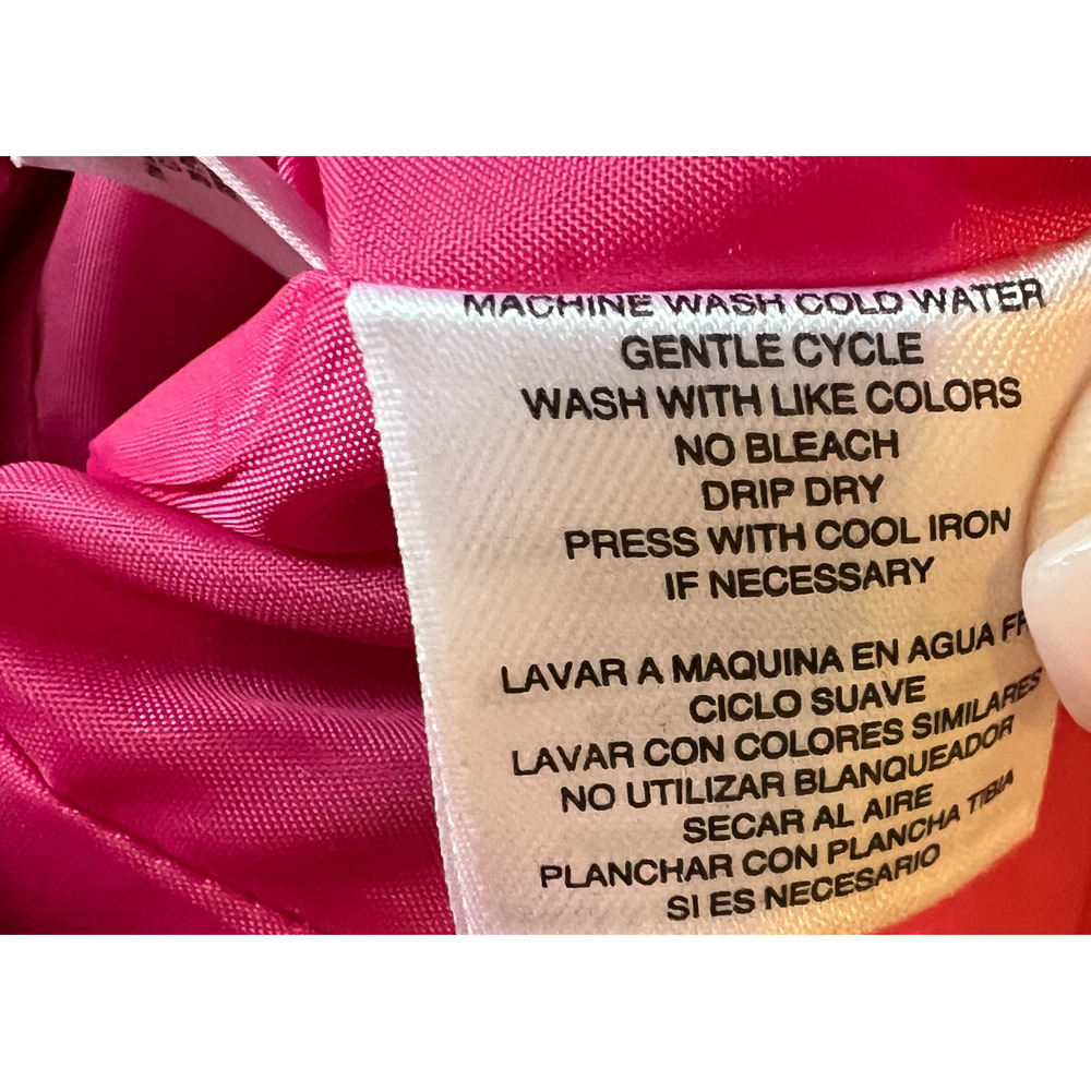 Evan Picone Dress Womens Size 8 Pink Sleeveless Belted Midi Career Back Zip NWT - Picture 8 of 10